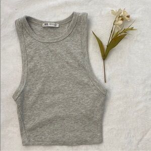 Zara Gray Sleeveless Women's Top